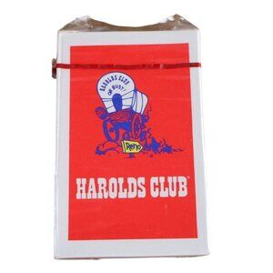 Vintage Harold's Club Reno NV Sealed Playing Cards Deck Hong Kong Souvenir